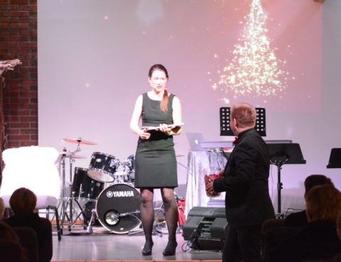 Julaften 2017. Pastor Maria Morfjord taler.